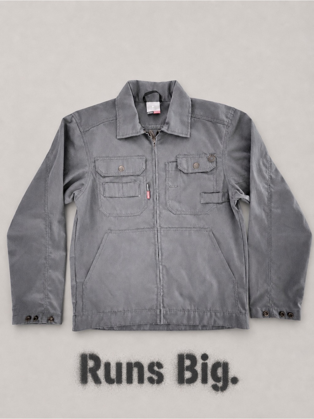 Fristads European Sanforized Charcoal
Grey Chore Work Jacket
